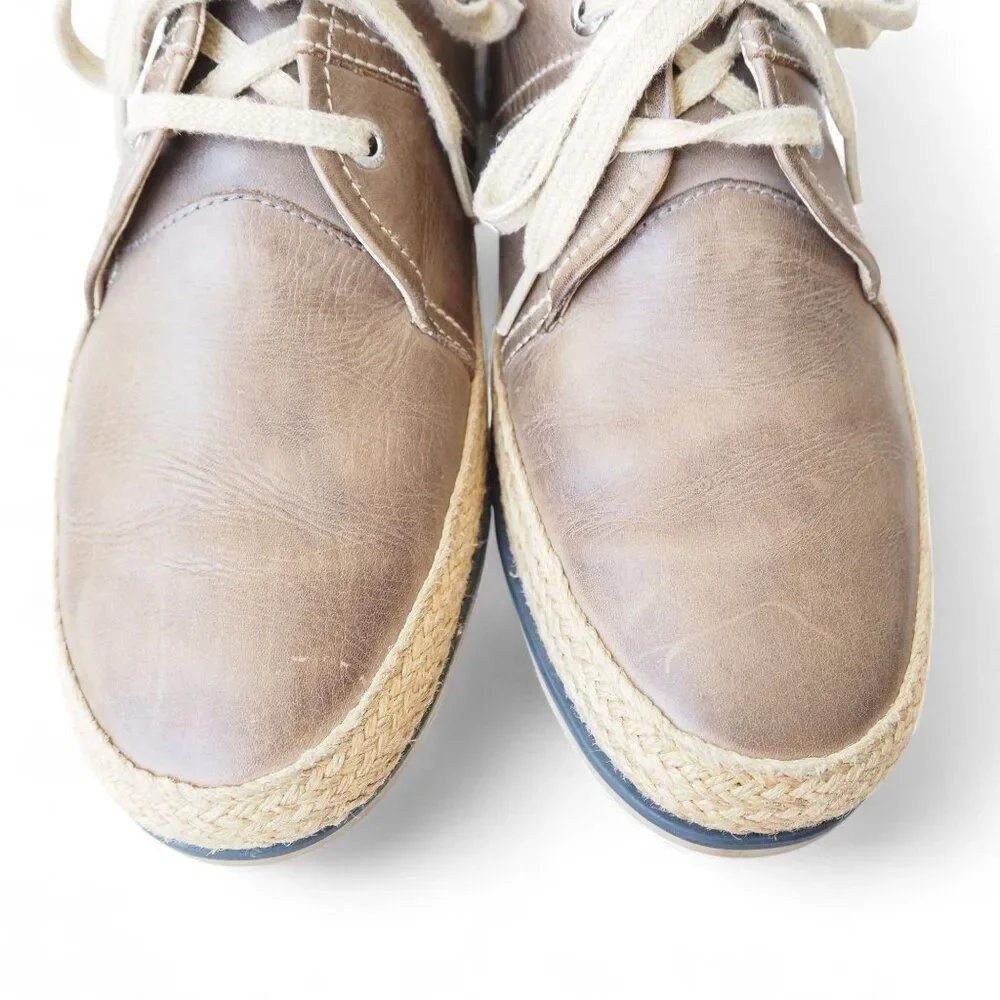 Pikolinos Linares‎ Espadrilles Leather Oxfords Men's 9-9.5/43 Brown Classic